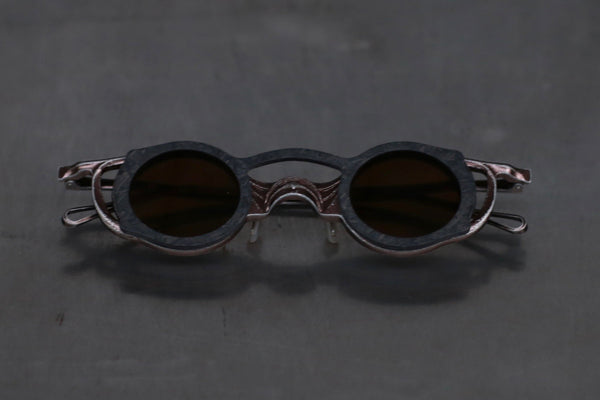 Rigards free disassembly handmade sunglasses RG2049AL series collection RG-RG2049AL-QTHTMZ-F bronze black frame transparent brown
